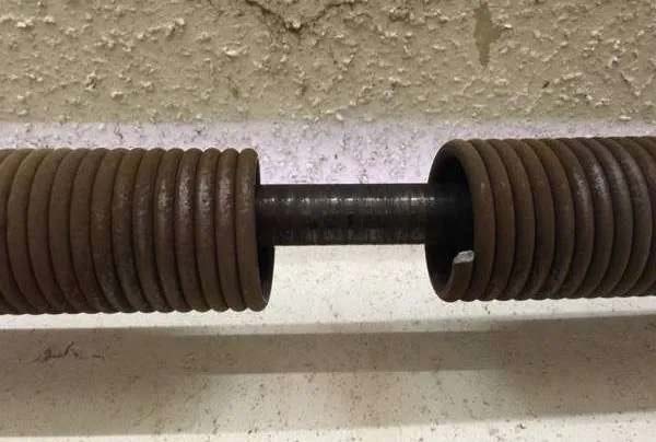 Rusty garage door spring